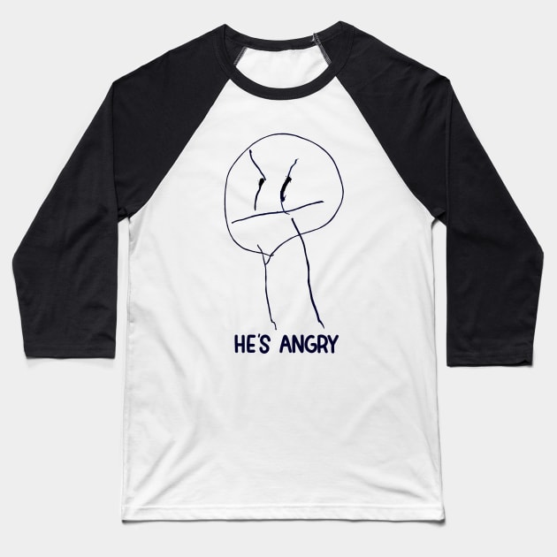 Angry Baseball T-Shirt by Whettpaint